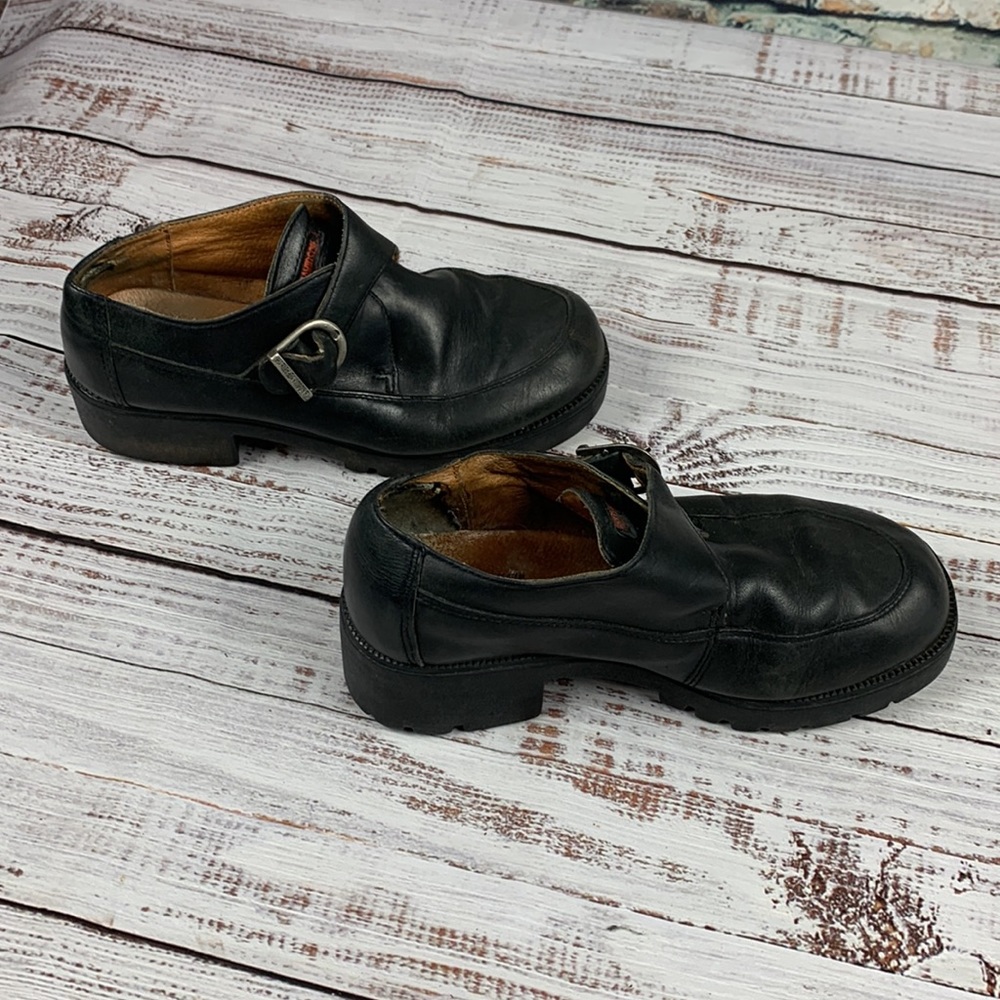 Harley Davidson short black ankle boots size 7 - Picture 2 of 11